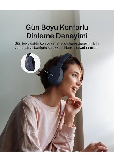 Soundform Surround Bluetooth Kulak Üstü Kulaklık, Gürültü Engelleme, Kablosuz, 60 Saat Çalma Süresi, Yumuşak Kulak Yastıkları, İphone, Galaxy, İpad, Seyahat, Ev, Ofis İçin, Mavi Soundform Surround Bluetooth Kulak Üstü Kulaklık, Gürültü Engelleme, Kablosuz, 60 Saat Çalma Süresi, Yumuşak Kulak Yastıkları, İphone, Galaxy, İpad, Seyahat, Ev, Ofis İçin, Mavi