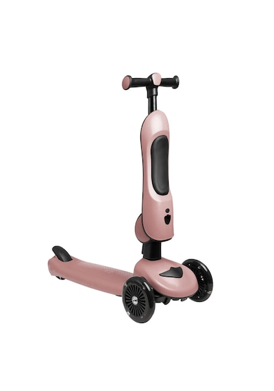 Casual 3 Tekerlekli Işıklı Katlanabilir Oturaklı Scooter Somon