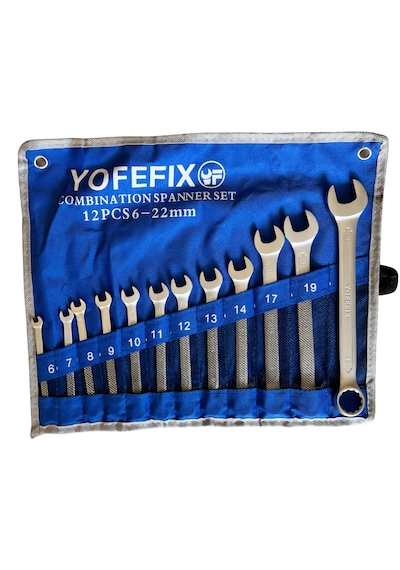Yofefix 12 Parça Kombine Anahtar Seti