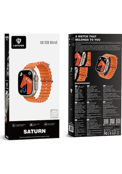 Lenyes LW-238 Ultra3 Saturn Serisi Akıllı Saat (İthalatçı Garantili)