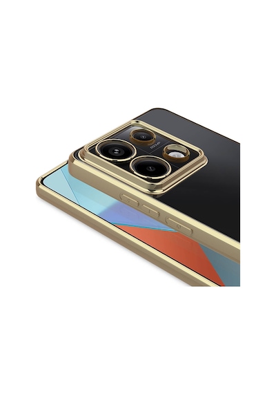 Xiaomi Redmi Note 13 Pro 4g Kılıf Kamera Korumalı Logo Gösteren Zore Omega Kapak Siyah