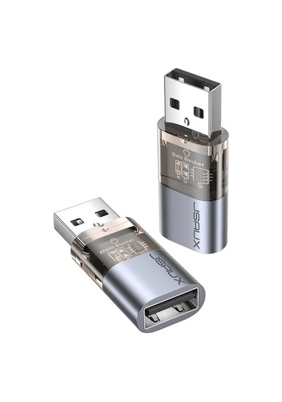 Usb -a Ve Usb-a Veri Engelleyici Ve Data Blocker , Sadece Şarj Için Şeffaf Usb-a - Usb-a Veri Engelleyici, Juice Jacking'e Karşı, Hacklenmeyi Reddet