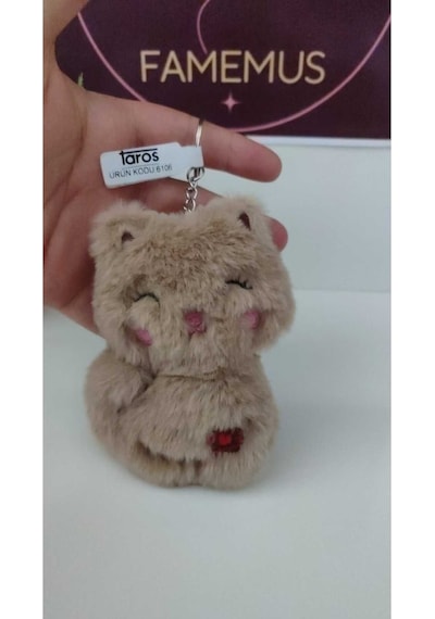Sevimli Peluş Ayıcık Anahtarlık Boyut 13 Cm