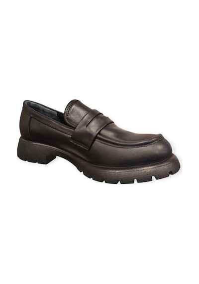 Mammamia D25ka-795 Kadın Loafer Deri Ayakkabı Siyah