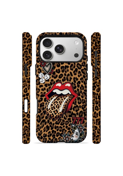 Velvoria Valestra Lucky Leopar Apple iPhone Uyumlu 17 Pro Darbe Korumalı Kılıf Valestra Select - Lucky Leopar
