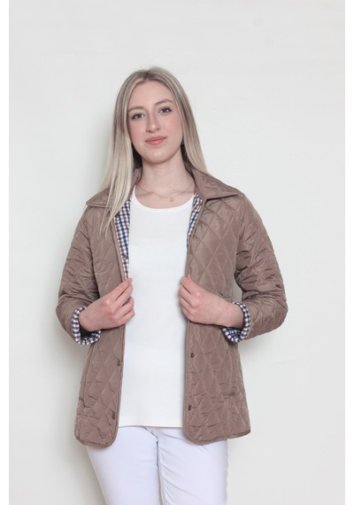 CottonCool Kadın Bej Baharlık Kapitone Mont