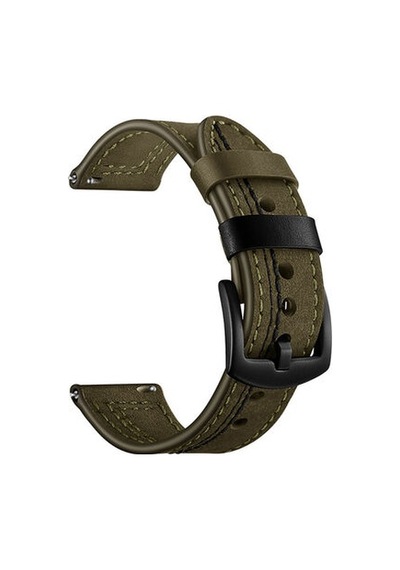 Huawei Watch Gt 3 46mm Krd-19 Deri Kordon - Yeşil
