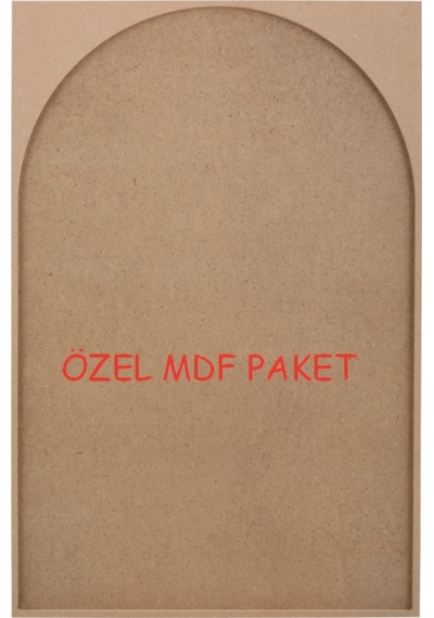 Rafhomestore C9 ( 65X100 Cm ) Duvar Çerçeve Ham Mdf Ahşap