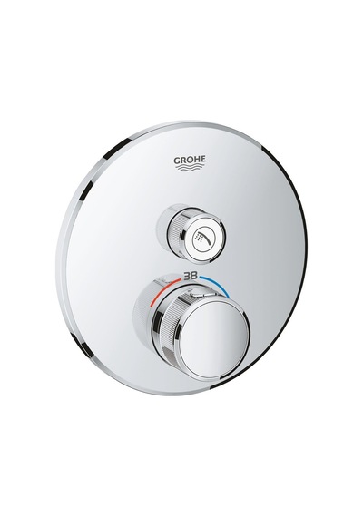 Grohe Grohtherm Smartcontrol Tek Valfli Ankastre Termostatik Duş Bataryası - 29118000 krom