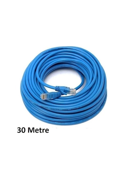 CAT6 KABLOSU ETHERNET 30 METRE İNTERNET MODEM LAN RJ45 UÇ