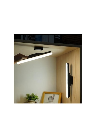 Ct-5249 6w Martı Led Aplik Dimmerli Dokunmatik 3 Işık Modlu Şarjlı Ve Mıknatıslı Kablosuz Dolap Siyah Renk Diğer