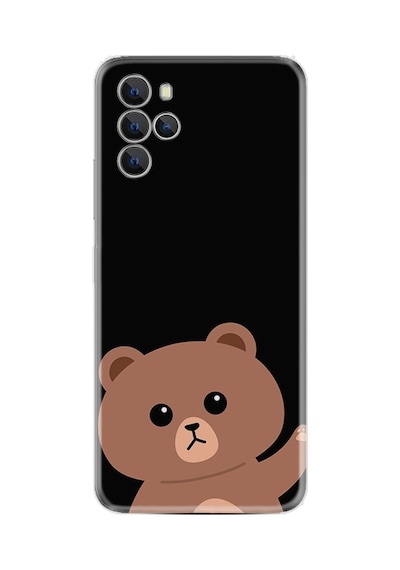 Omix X700 Kılıf Resimli Desenli Silikon Platinium Series Hello Bear 1905