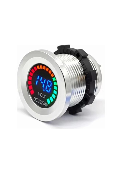 Mellifera 12v Voltmetre Metal Kasa