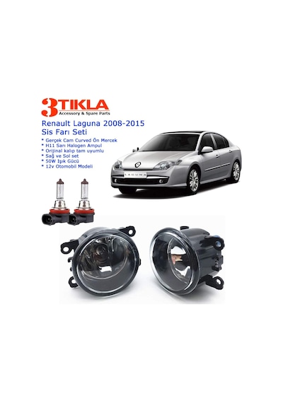 Renault Laguna 2012 Sis Farı Set Oem: 8200074008