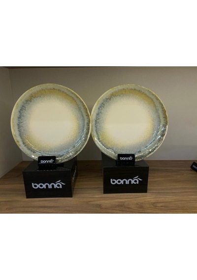 6 Lı Düz Tabak / Servis / Sunum / Yemek Tabağı 25 Cm Bonna Knidos Gourmet Dinner Plate