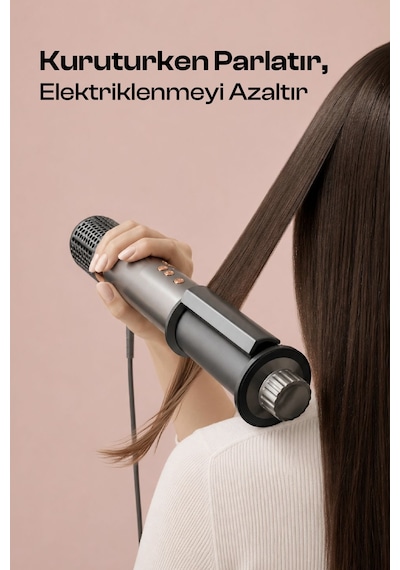 Mkio 10 U 1 Arada Saç Kurutma Ve Şekillendirme Seti Lila