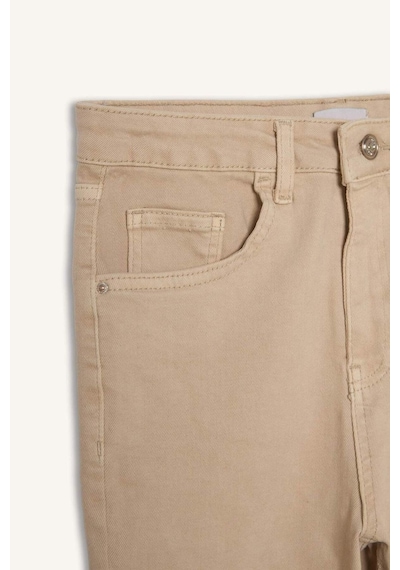 DeFacto Crop Flare Fit Yüksek Bel Bilek Boy Jean Pantolon E8017AX25SMBG737