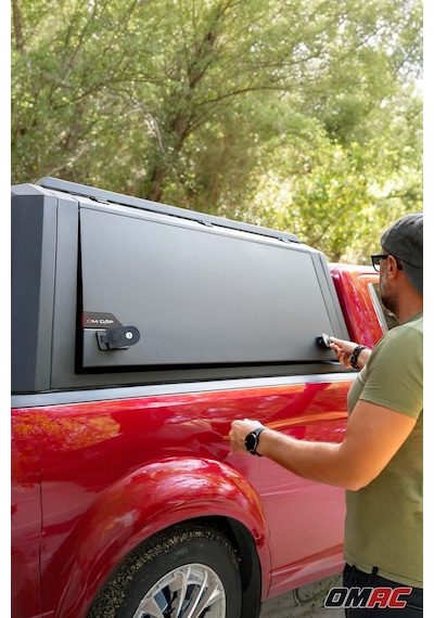Toyota Hilux 2015-2026 Camp Uyumlu Araca Özel Omcap Camlı Çelik Kabin