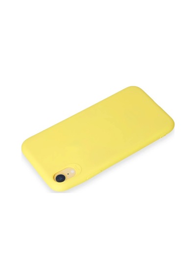 Cosmotex Newface Apple, Uyumlu iPhone Xr Kılıf First Silikon - Sarı