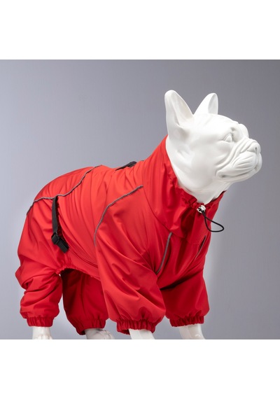 Lindo Dogs Quattro Nova Köpek Yağmurluğu Kırmızı Beden 5