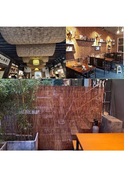 Veranda, Bahçe, Bahçe Ve Balkon İçin Bu Bambu Paneller - 1,2 Metre Yüksek Çit, Ev Dış Mekan Dekoru İçin Bitki De