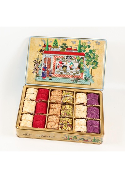 Lokum Atölyesi Hürrem Sultan Antep Fıstıklı Fındıklı Bademli Susamlı Dolma Lokum 600 G