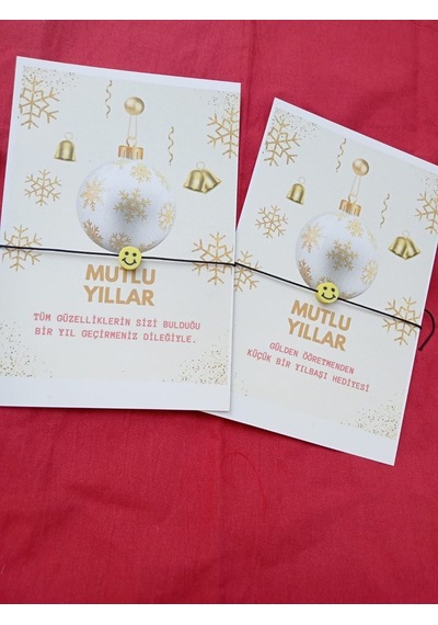 40 Adet Emojili Şans Bielkliği - Yılbaşı Bilekliği - Kişisel M1