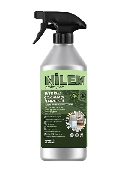 Nilem Profesyonel%100 Bitkisel Çok Amaçlı Temizleyici Vegan Leke Çıkarıcı - Yağ Çözücü 750 Ml