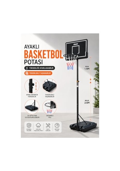 Voit 002e Ayaklı Basketbol Potası