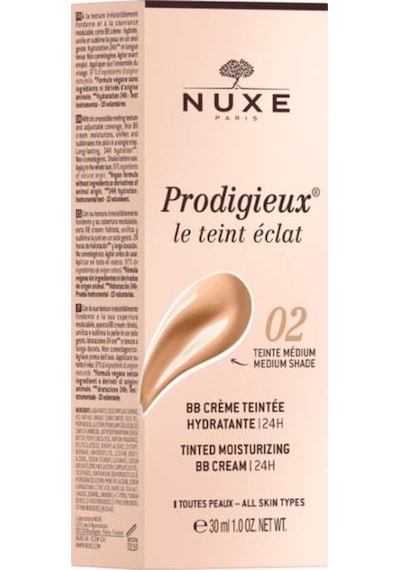 Nuxe Prodigieux Tinted Moisturizing BB Cream 02 Medium Shade