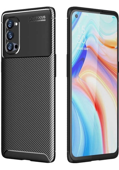 Oppo Reno 4 Pro 5G Kılıf Zore Negro Karbon Tasarım Silikon Kılıf
