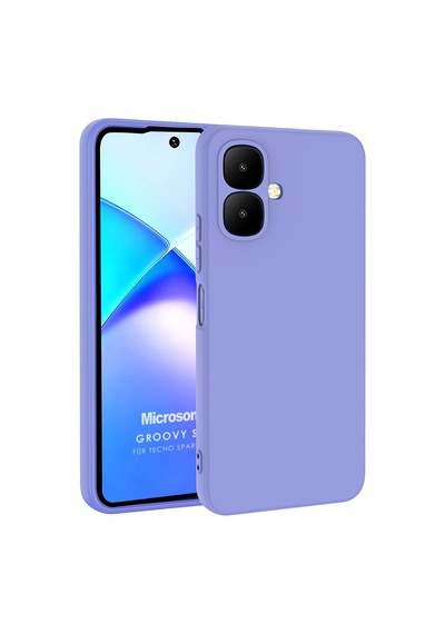Microsonic Tecno Spark Go 2 Kılıf Groovy Soft Lila -
