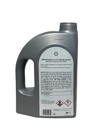 Shell Coolant Essential Mavi Hazır -37c Antifriz 4 X 3 Litre