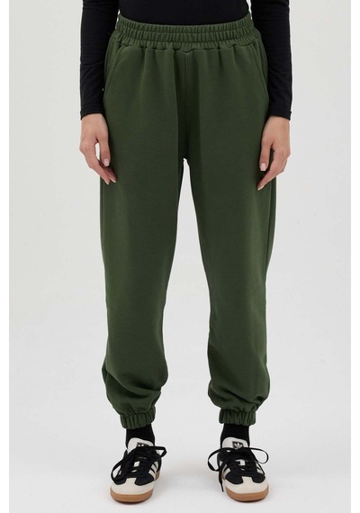 Buly Cozy Beli Lastikli Jogger Eşofman Altı Yeşil