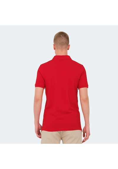 Slazenger VALE KTN Erkek Polo Yaka Kırmızı Tişört