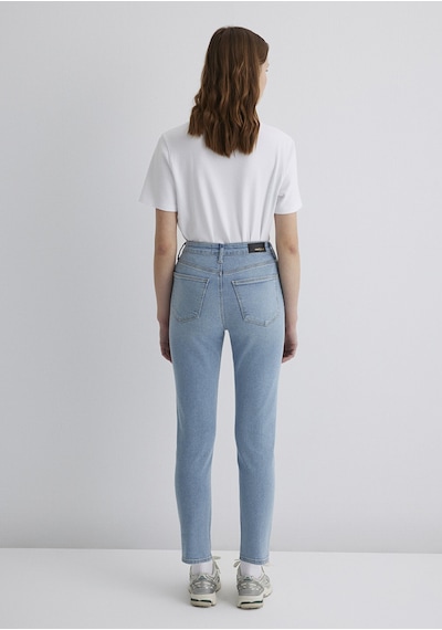 Mavi - Star Gold Shape Puslu Buz Mavi Jean Pantolon 101077-89180 Açık Mavi