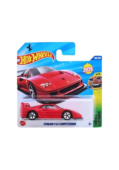 Hot Wheels Ferrari F40 Competizione - Hw Exotics Kırmızı 1/64 Diecast Model Araba Çok Renkli