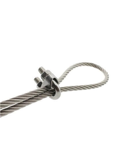 5'li Paslanmaz Krom Klemens. 10mm. Halat Sıkıcı Klemens