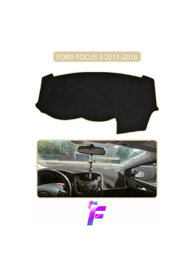 Ford Focus 3 2011-2016 Torpido Örtüsü Güneşten Korur Kolay Montaj Tam Uyum Araca Özel E79 Torpido Halısı