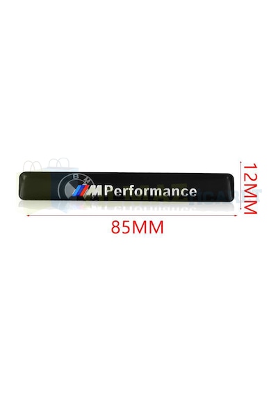 Bmw M Performance Torpido Konsol Logo Arma Metal Siyah-Gümüş 1Ad