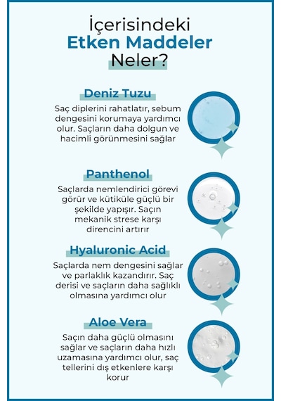 Enzym Cosmetıcs Hacim Ve Dolgunluk Veren, Saç Şekillendirici Deniz Tuzu Saç Bakım Spreyi 200 Ml