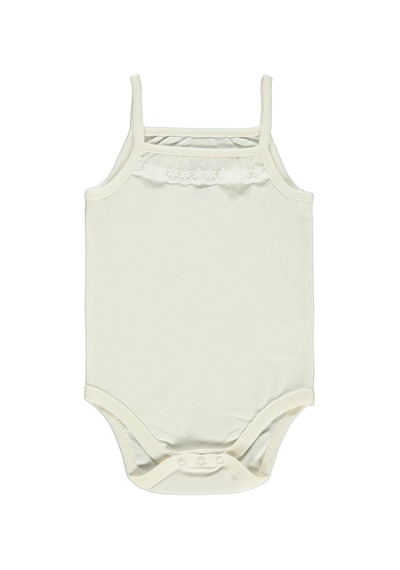 Civil Baby Kız Bebek Çıtçıtlı Badi 3-9 Ay Ekru 14587140513Y-1 Ekru