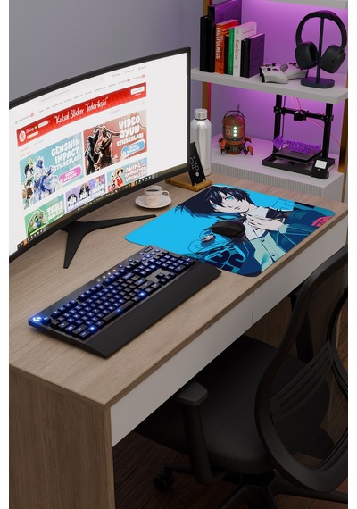 Persona 3 Kaymaz Dikişli Kauçuk Oyuncu Mousepad V4 - 48x40 Xl Gaming Mouse Pad Fare Altlığı