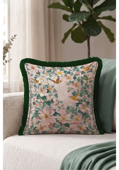 Çiçek Desenli Kuş Motifli Saçaklı Yastık Kılıfı-romantik Bahçe Boho Lacivert Püsküllü Kırlent Kılıfı Sessiz Sahil Aura Çiçek Desenli Kuş Motifli Saçaklı Yastık Kılıfı-romantik Bahçe Boho Lacivert Püsküllü Kırlent Kılıfı Sessiz Sahil Aura