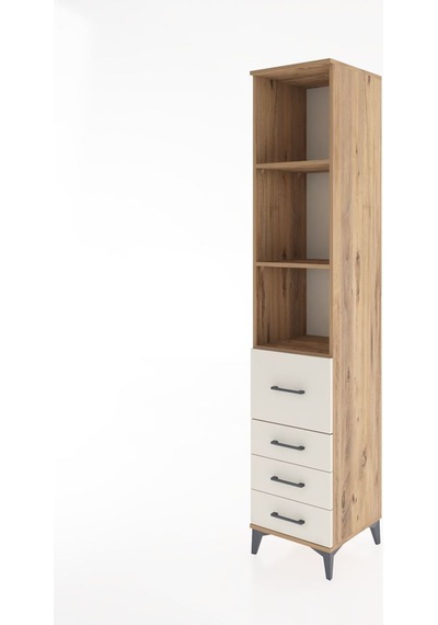 Hyperion Dolap 3 Raflı 4 Çekmeceli 44x44x221 Çam-aytaşı Atlas Çam