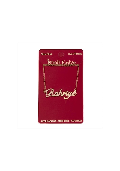 Bahriye - 697 - İsimli - Glblseme - Kolye -sarı altın
