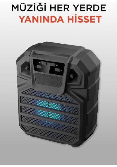 Torima GTS-1397 6,5" RGB Ledli Taşınabilir Bluetooth Parti Hoparlörü