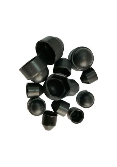 Cateksss M6 Somun Kapağı, Plastik Somun Kapama, Somun Gizleyici Kapak - Siyah - 56 Lı Paket