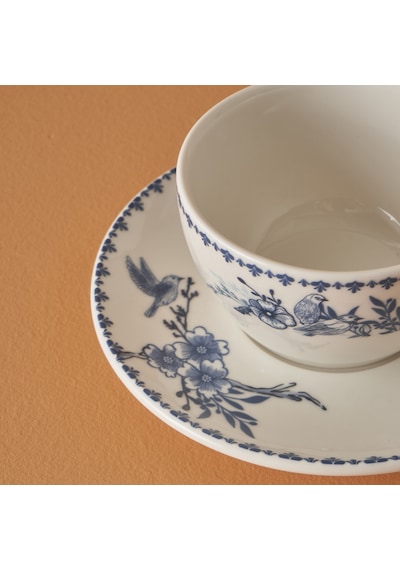 Bella Maison Bleu Blanc 2'li Çay Fincan Seti Mavi 270 Cc Mavi - Beyaz