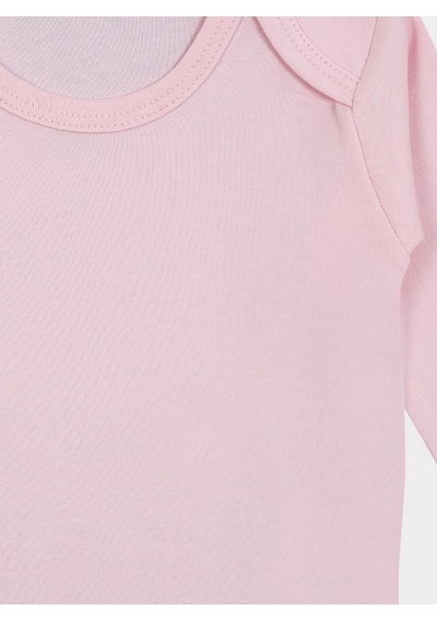 Vitmo 5'li Bebek Uzun Kollu Pamuk Çıtçıtlı Body-pembe Pembe
